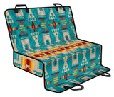GB-NAT00062-05 Turquoise Tribe Design Native American Pet Seat Cover