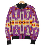 Powwow Store gb nat00062 07 light purple tribe design native mens bomber jacket