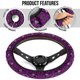 GB-NAT00023-05 Naumaddic Arts Purple  Steering Wheel Cover