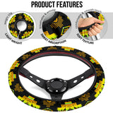 Powwow Storegb nat00720 08 native tribes pattern steering wheel cover