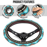 Powwow Store gb nat00319 tribal line shapes ethnic patter steering wheel cover