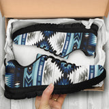 Powwow Store gb nat00528 blue colors pattern sneaker