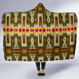 GB-NAT00062-12 Green Design Native Hooded Blanket