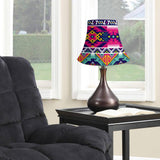 Neon Colors Pattern Native American Bell Lamp Shade no link - Powwow Store