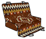 Powwow Store gb nat00415 02 ethnic geometric brown pattern pet seat cover