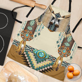 Powwow Store gb nat00059 brown pattern breastplate native american apron