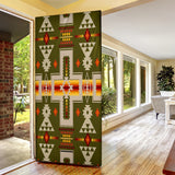 GB-NAT00062-12 Green Tribe Design Native American Door Sock