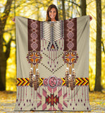 Powwow Store gb nat00069 04 pink pattern breastplate blanket 1