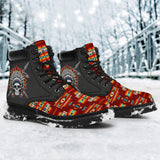 Skull Chief Red Pattern Native All-Season Boots