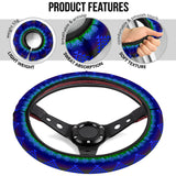 Powwow Storegb nat00680 03 pattern blue steering wheel cover 1