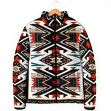 Powwow Storegb nat00049 tribal colorful pattern mens padded jacket