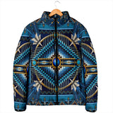 Powwow Storegb nat00083 naumaddic arts blue womens padded jacket