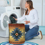 Powwow Store gb nat00057 01 southwest blue symbol laundry basket