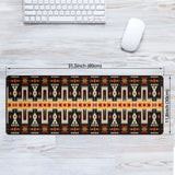 Powwow Store gb nat00062 01 black tribe design native american mouse mat