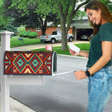 GB-NAT00061 Native Red Yellow Pattern Mailbox Cover