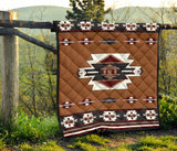 Native Temple Symbol Native American Premium Quilt
