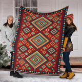 Powwow Store gb nat00371 geometric red green pattern blanket