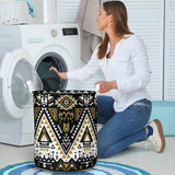 Powwow Store gb nat00612 retro color tribal laundry basket