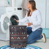 Powwow Store gb nat00586 tribal pattern elephants laundry basket