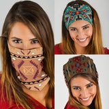 Powwow Store pink purple pattern native american bandana 3 pack