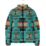 Powwow Storegb nat00046 01 tribes pattern womens padded jacket new