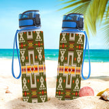 Powwow Store gb nat00062 12 green tribe design native american hydro tracking bottle