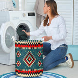 Powwow Store gb nat00415 ethnic geometric red pattern laundry basket