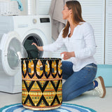 Powwow Store gb nat00589 feather yellow native laundry basket