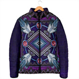 GB-NAT00023-03 Naumaddic Arts Dark Purple Women's Padded Jacket