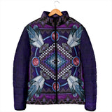 Powwow Storegb nat00023 03 naumaddic arts dark purple womens padded jacket