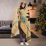 Southwest Symbol Native American Hooded Blanket