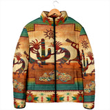 Powwow Storegb nat00054 kokopelli myth womens padded jacket