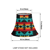 Powwow Store black navajo pattern native american bell lamp shade