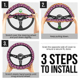 Powwow Store gb nat00062 07 light purple tribe steering wheel cover