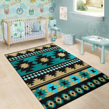 Powwow Store gb nat00509 green ethnic aztec pattern area rug