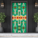 GB-NAT00062-06 Green Tribe Design Native American Door Sock