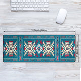 GB-NAT0003 Blue Pink Pattern Native American Mouse Mat