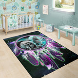 GB-NAT00356 Skull Chief Dream Catcher Area Rug