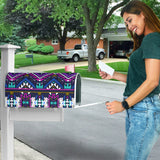 GB-NAT00380 Purple Tribe Pattern Mailbox Cover
