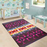 Powwow Storegb nat00653 pattern purple native area rug