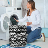 GB-NAT00441 Black Pattern Native Laundry Basket