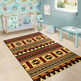 Powwow Store gb nat00507 brown ethnic pattern native area rug