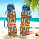 Powwow Store gb nat00062 10 light brown tribe design native american hydro tracking bottle