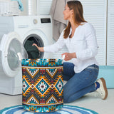 Powwow Store gb nat00406 yellow aztec geometric laundry basket