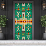 GB-NAT00062-08 Green Tribe Design Native American Door Sock