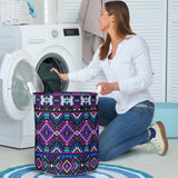 Powwow Store gb nat00380 purple tribe pattern laundry basket