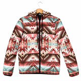 Powwow Storegb nat00540 red vector womens padded hooded jacket