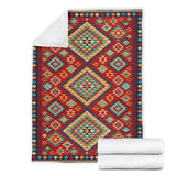 Powwow Store gb nat00371 geometric red green pattern blanket