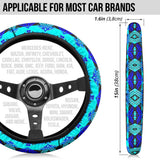Powwow Storegb nat00625 sovereign nation midnight flat steering wheel cover