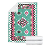 Powwow Store gb nat00415 03 ethnic geometric pink pattern blanket